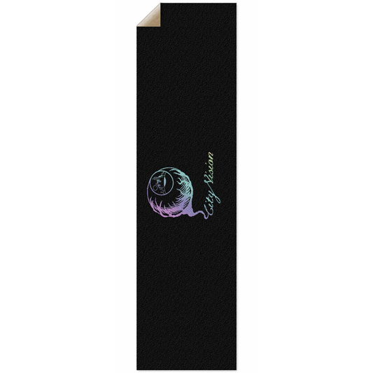 Black & Rainbow Glitter Logo Griptape City Vision Skateboards