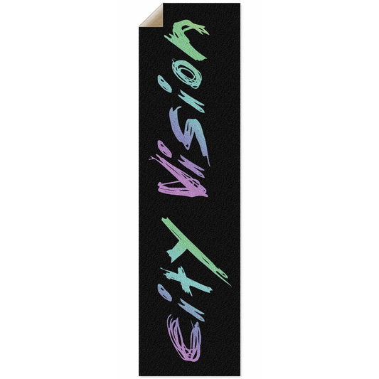 Black & Rainbow Glitter Name Griptape City Vision Skateboards