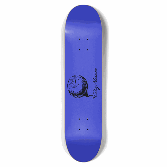 Blue and Black Logo 7.62 City Vision Skateboards