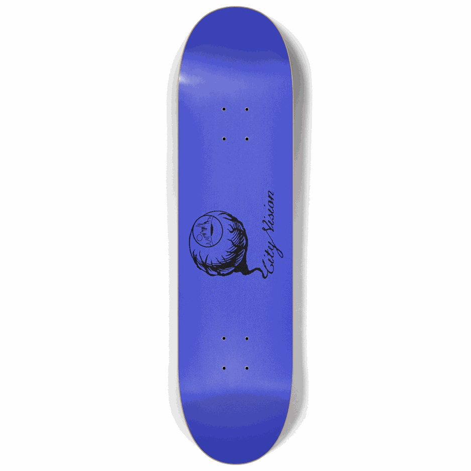 Blue and Black Logo 8.25 City Vision Skateboards