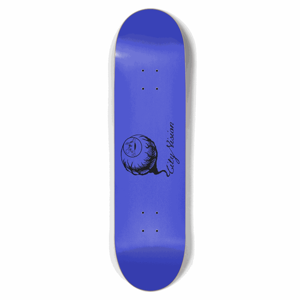 Blue and Black Logo 8.50 City Vision Skateboards