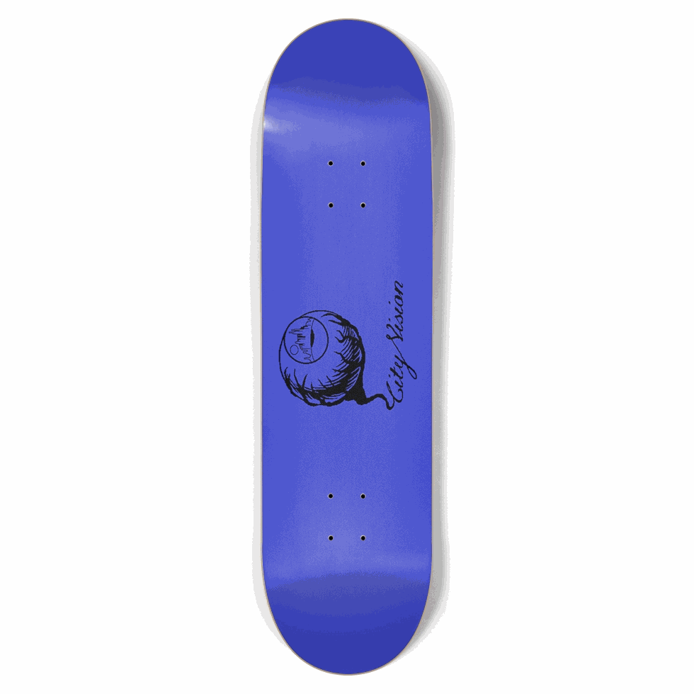 Blue and Black Logo 8.75 City Vision Skateboards