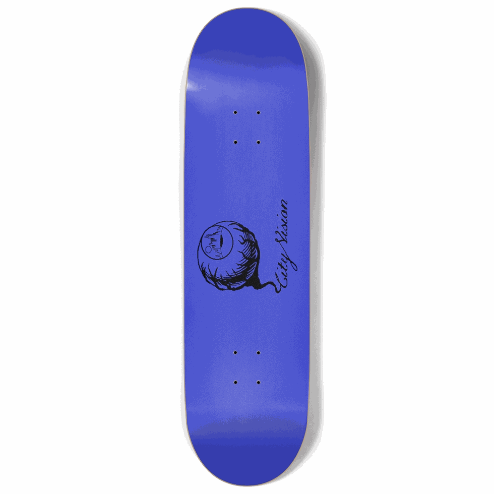 Blue and Black Logo 9.00 City Vision Skateboards