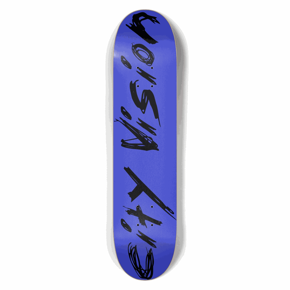Blue and Black Name 7.50 City Vision Skateboards