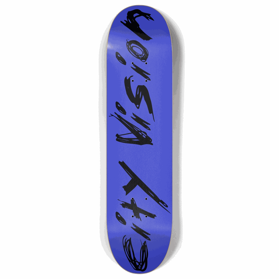 Blue and Black Name 8.00 City Vision Skateboards  City Vision Skateboards 8.00
