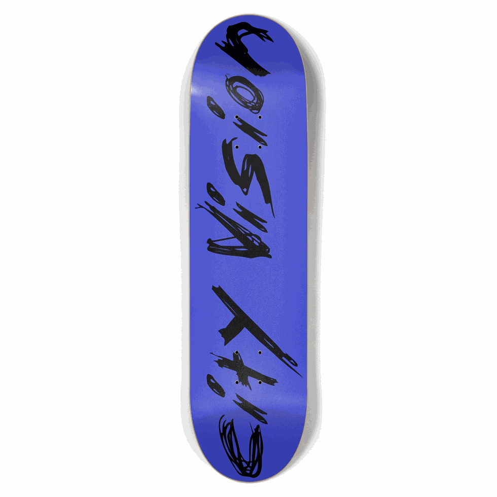Blue and Black Name 8.50 City Vision Skateboards  City Vision Skateboards 8.50