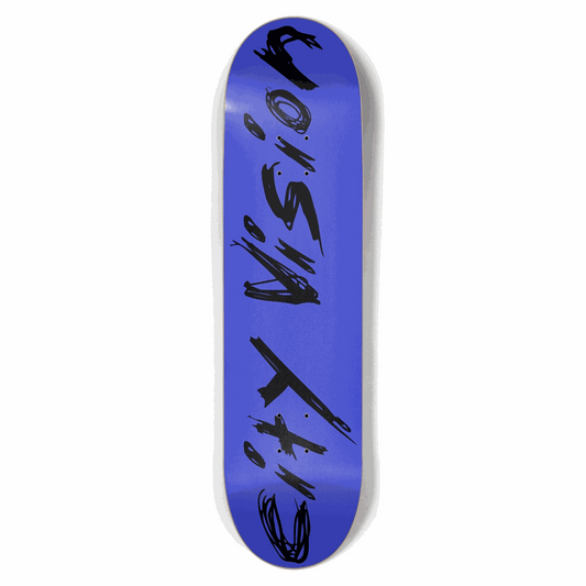 Blue and Black Name 8.50 City Vision Skateboards  City Vision Skateboards 8.50