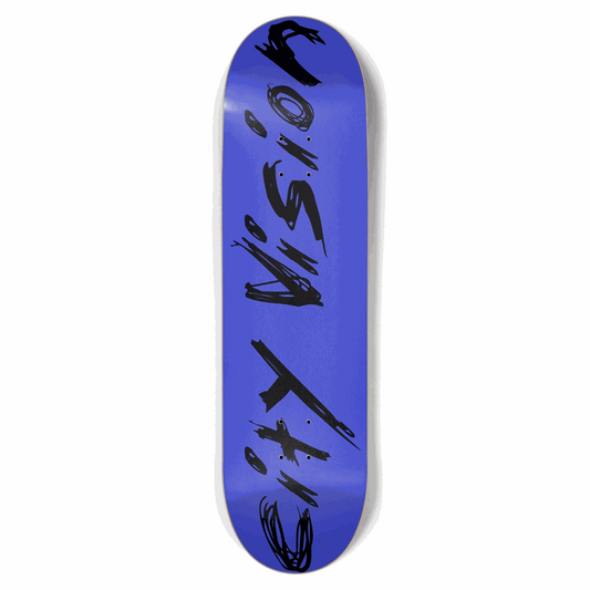 Blue and Black Name 8.75 City Vision Skateboards  City Vision Skateboards 8.75