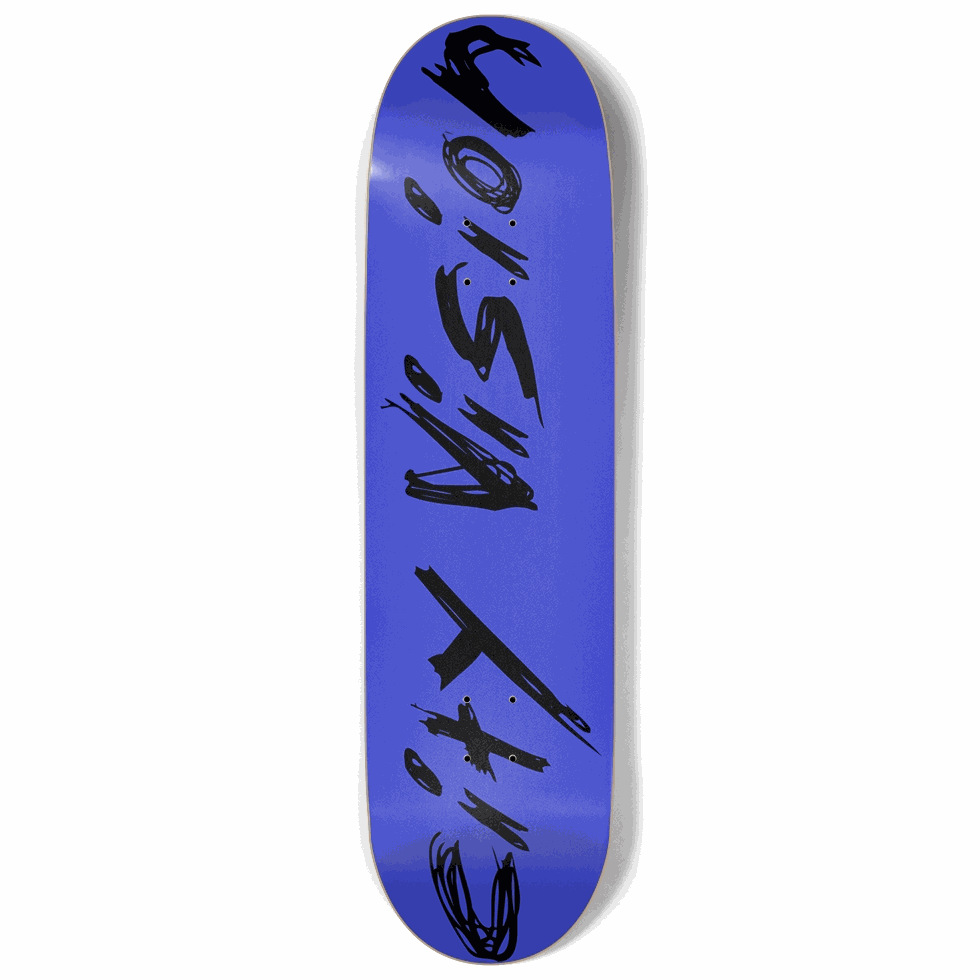 Blue and Black Name 9.00 City Vision Skateboards  City Vision Skateboards 9.00