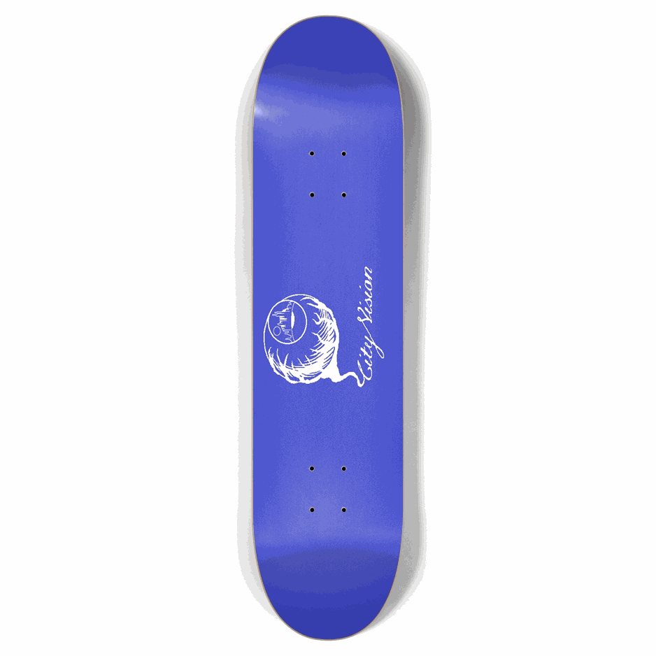 Blue and White Logo 7.87 City Vision Skateboards  City Vision Skateboards 7.87