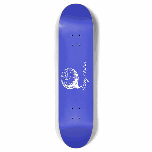 Blue and White Logo 7.87 City Vision Skateboards  City Vision Skateboards 7.87