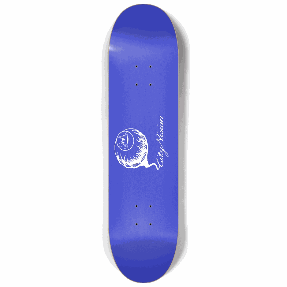 Blue and White Logo 8.25 City Vision Skateboards  City Vision Skateboards 8.25