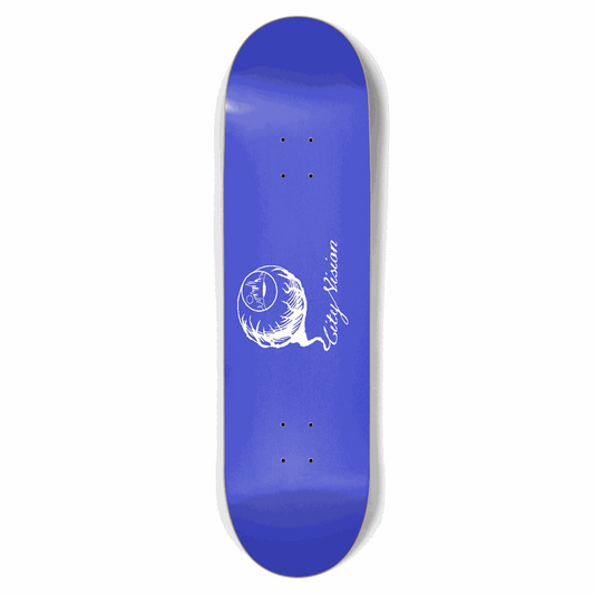 Blue and White Logo 8.75 City Vision Skateboards  City Vision Skateboards 8.75