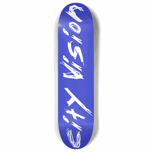 Blue and White Name 8.00 City Vision Skateboards  City Vision Skateboards 8.00