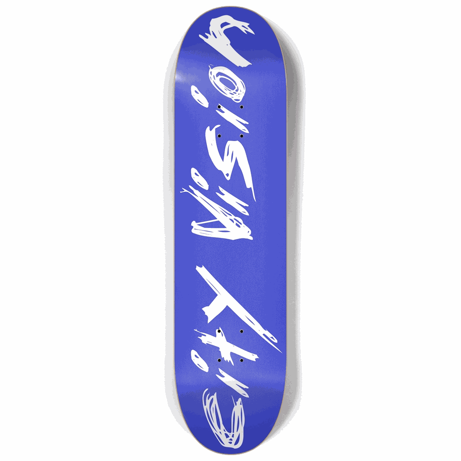 Blue and White Name 8.25 City Vision Skateboards  City Vision Skateboards 8.25