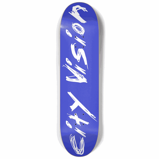 Blue and White Name 8.25 City Vision Skateboards  City Vision Skateboards 8.25