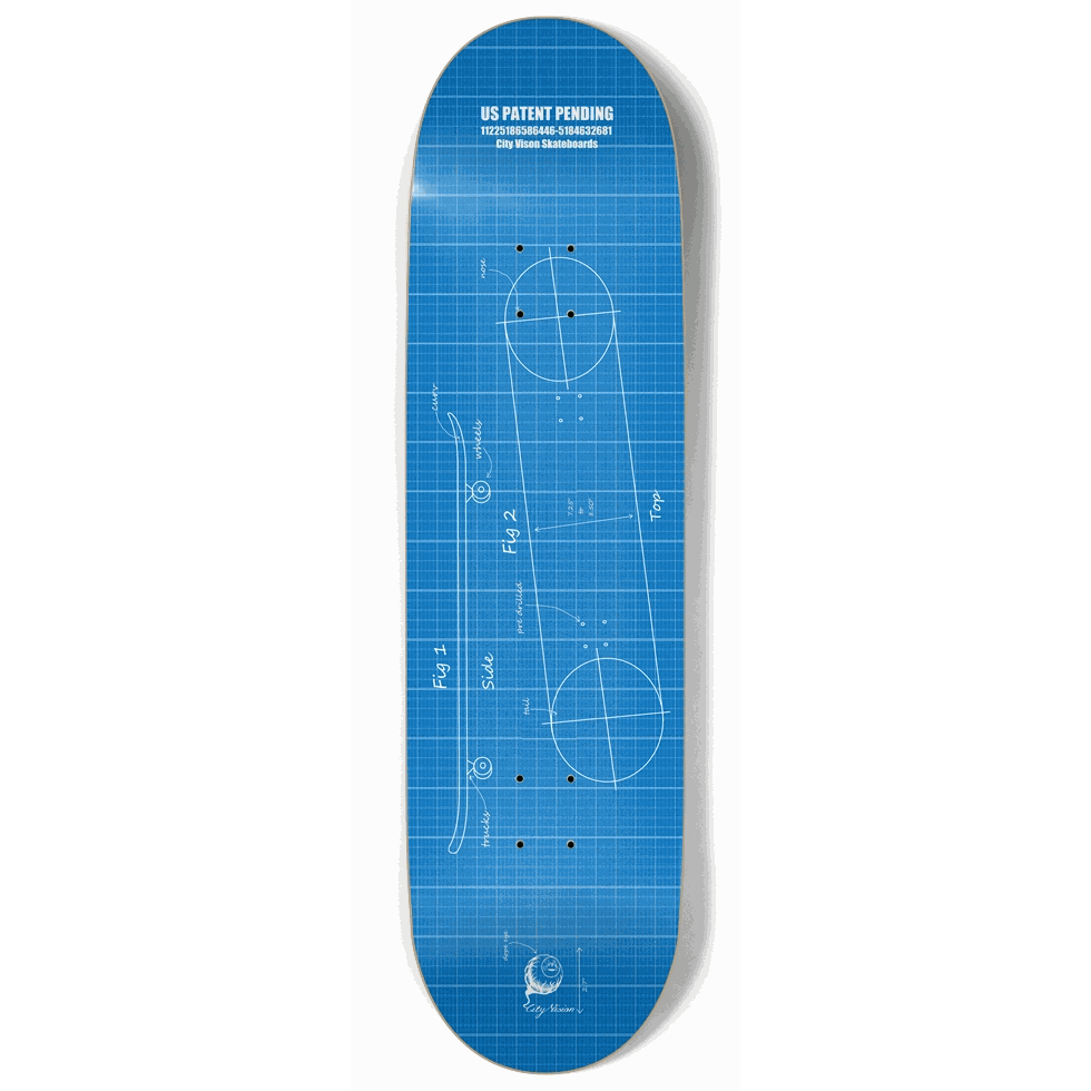 Blue Print 9.00 City Vision Skateboards