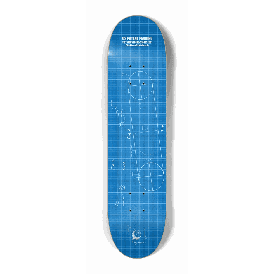 Blue Print Mini 7.25 City Vision Skateboards