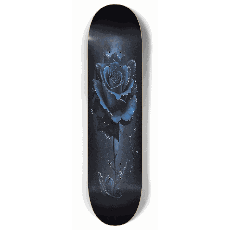 Skateboard - Blue Rose 8.00 by City Vision Skateboards (8.00)