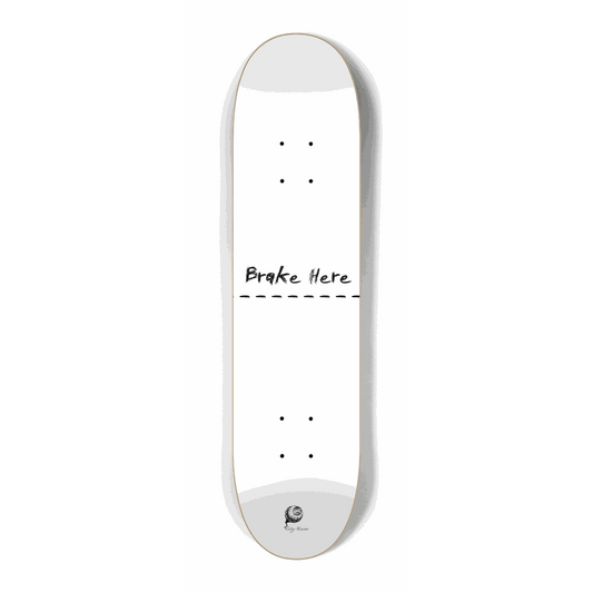 Brake Here White Mini 7.25 City Vision Skateboards