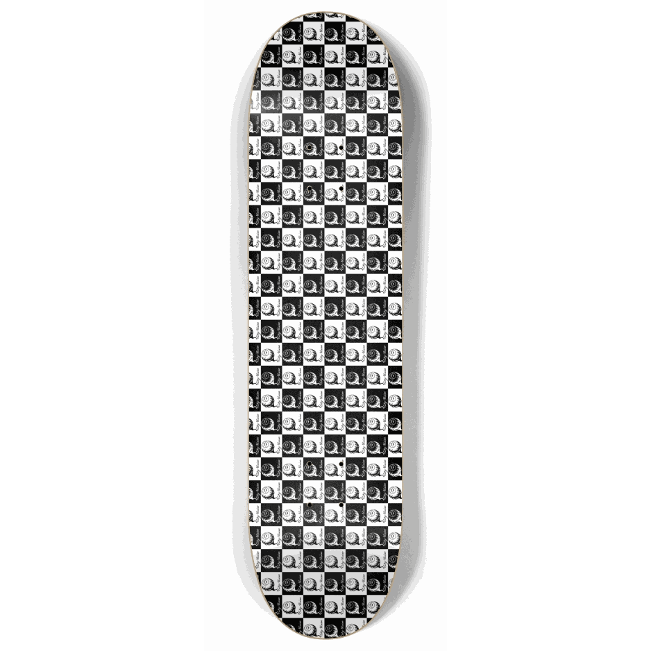 Skateboard - Checkered Logo 8.00 by City Vision Skateboards (8.00)