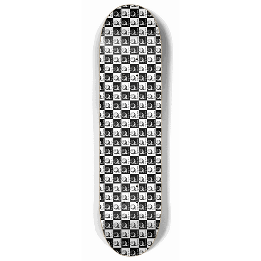 Skateboard - Checkered Logo 8.00 by City Vision Skateboards (8.00)