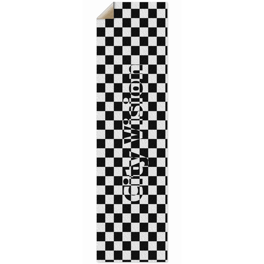 Checkered Name Griptape City Vision Skateboards
