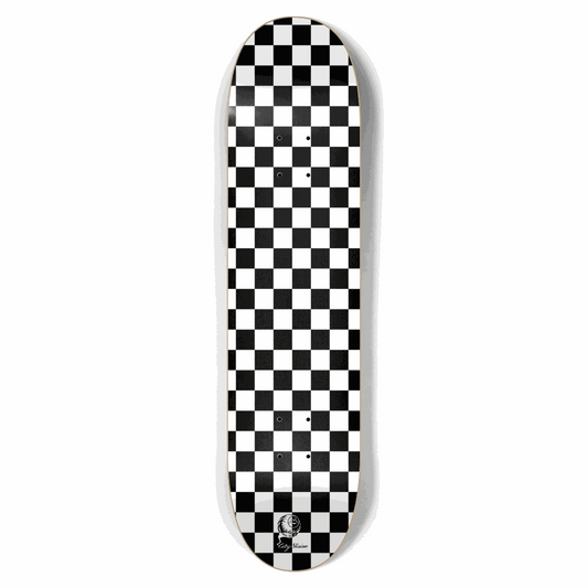 Checkered White 7.62 City Vision Skateboards