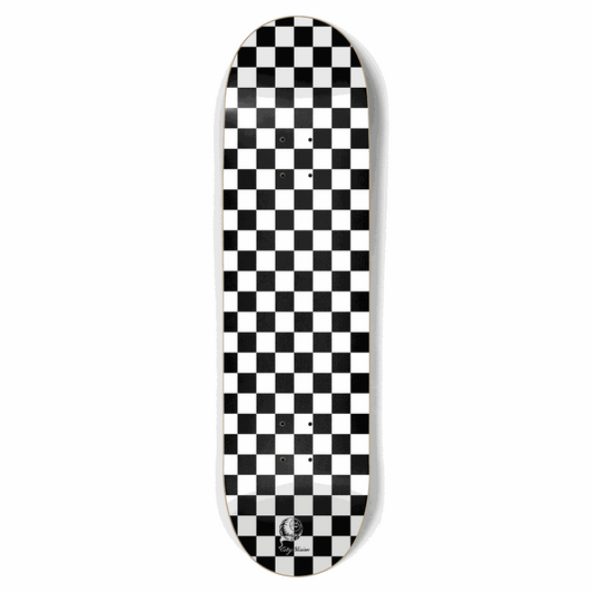 Checkered White 8.75 City Vision Skateboards