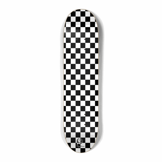 Checkered White Mini 7.25 City Vision Skateboards