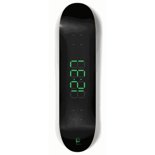 Skateboard - Clock Green 8.00 by City Vision Skateboards (8.00)