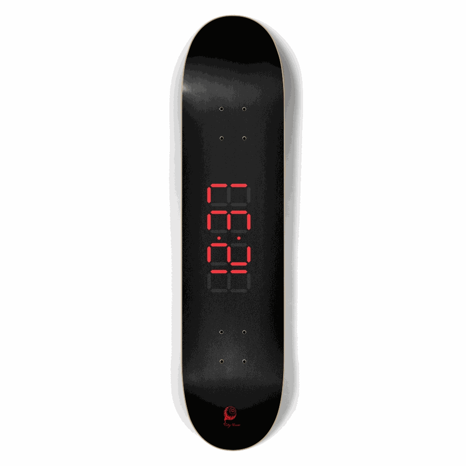 Clock Red 7.50 City Vision Skateboards