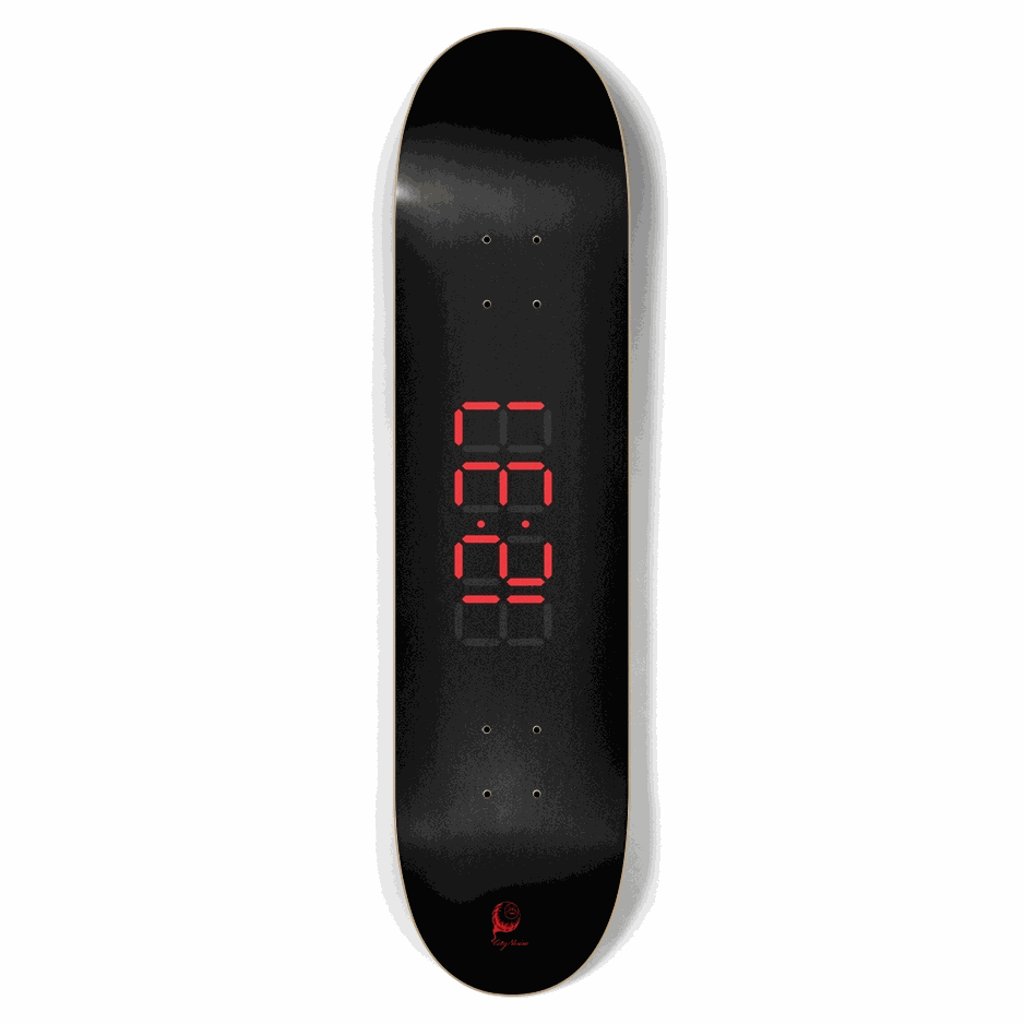 Clock Red 7.75 City Vision Skateboards