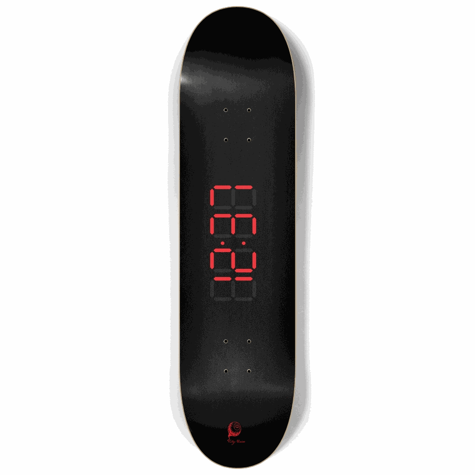 Clock Red 8.25 City Vision Skateboards