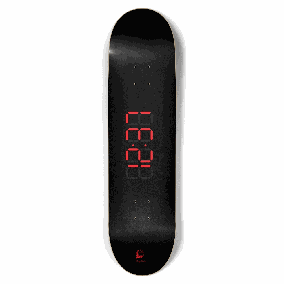 Clock Red 8.50 City Vision Skateboards