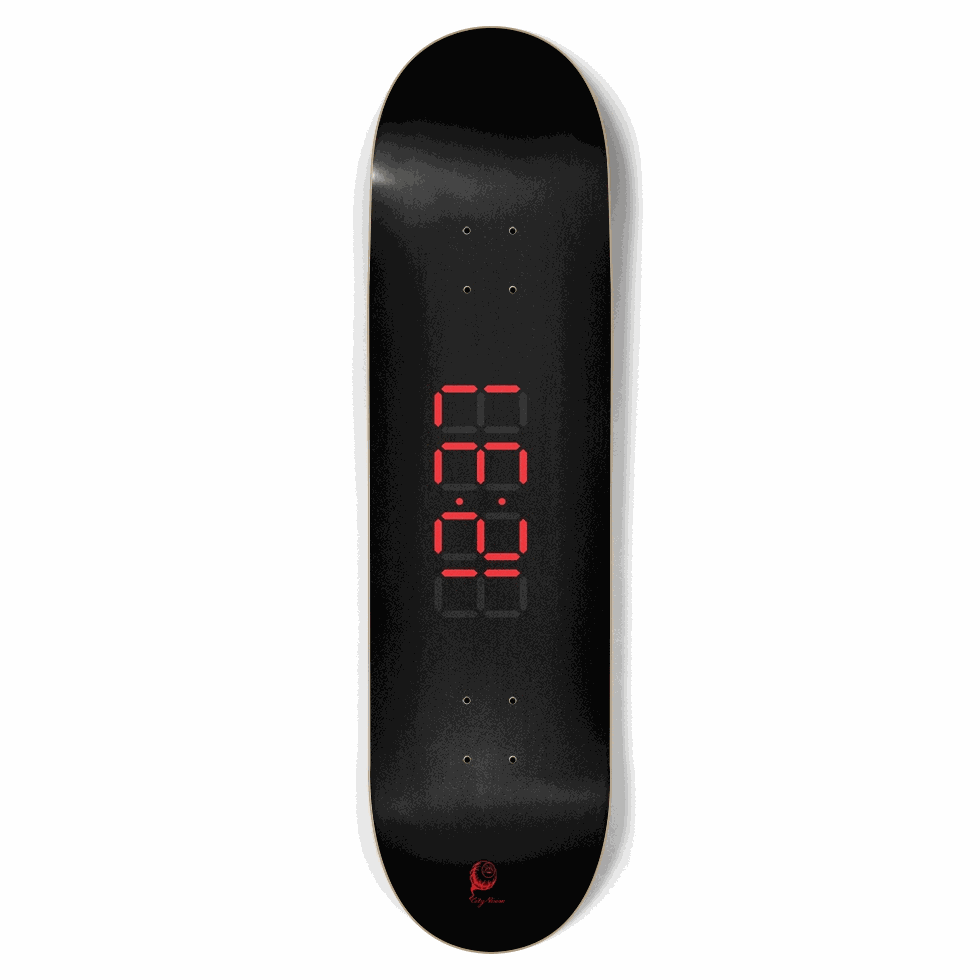 Clock Red 8.75 City Vision Skateboards