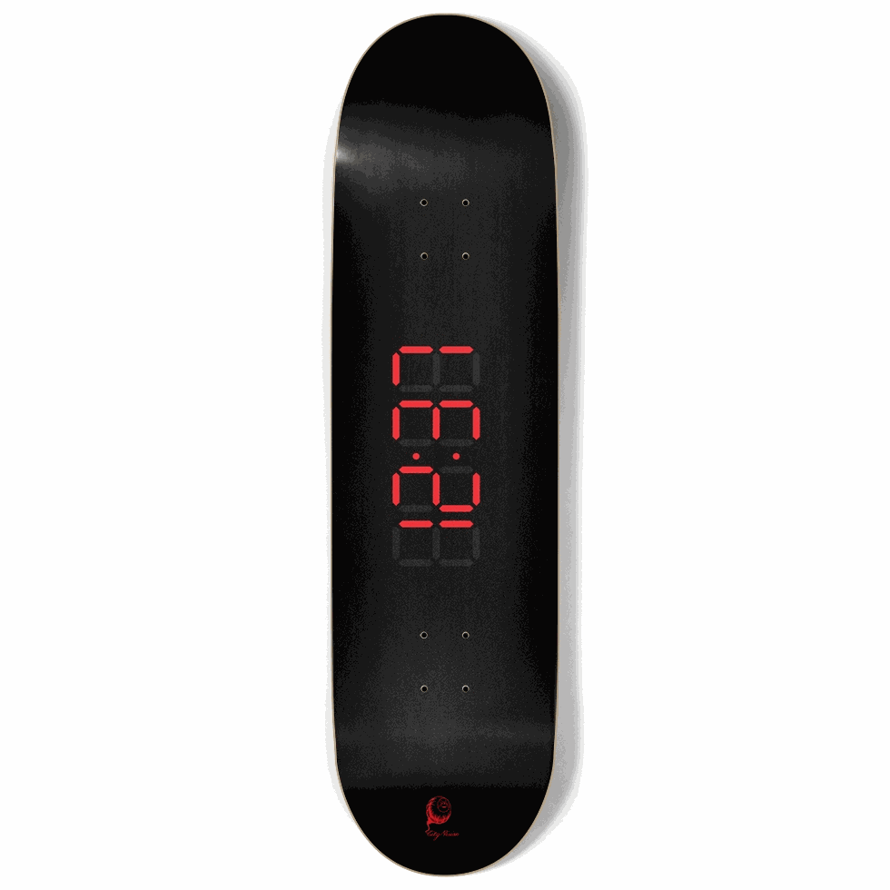 Clock Red 9.00 City Vision Skateboards