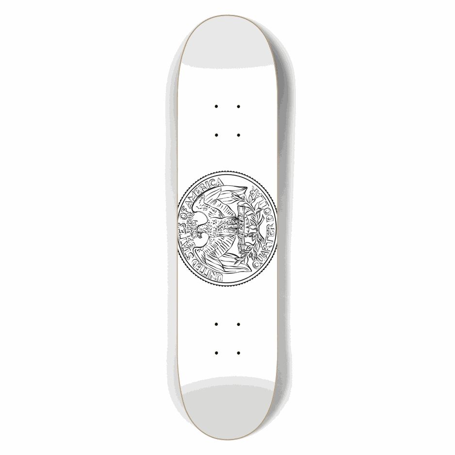 Coin Deck 7.50 City Vision Skateboards  City Vision Skateboards 7.50