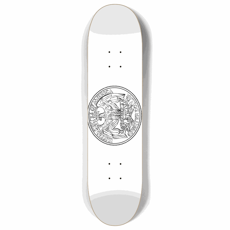 Coin Deck 8.00 City Vision Skateboards  City Vision Skateboards 8.00