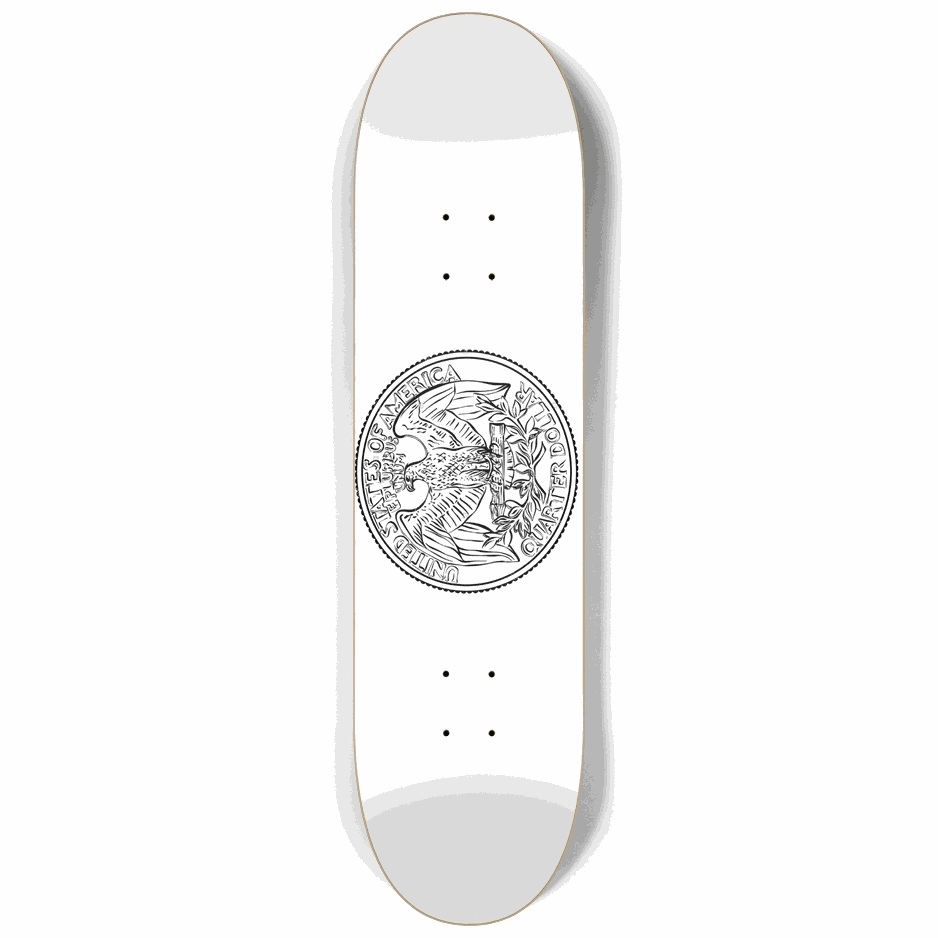 Coin Deck 8.25 City Vision Skateboards  City Vision Skateboards 8.25