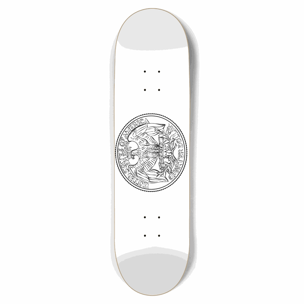 Coin Deck 8.75 City Vision Skateboards  City Vision Skateboards 8.75