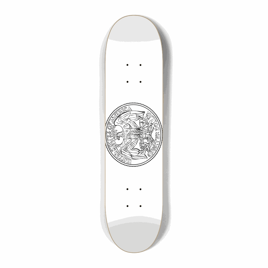 Coin Deck Mini 7.25 City Vision Skateboards  City Vision Skateboards 7.25