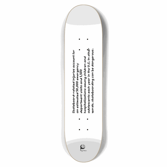 Dangerous White 7.62 City Vision Skateboards  City Vision Skateboards 7.62