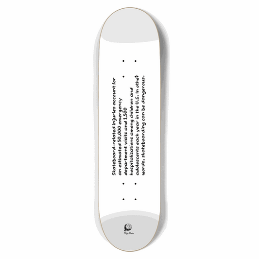 Dangerous White 8.50 City Vision Skateboards  City Vision Skateboards 8.50