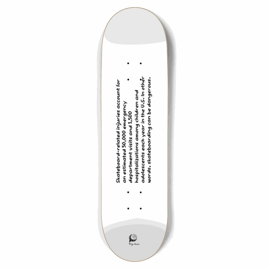 Dangerous White 8.75 City Vision Skateboards  City Vision Skateboards 8.75
