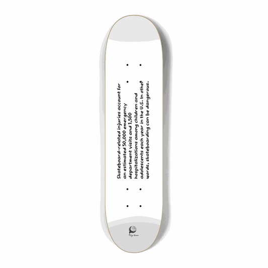 Dangerous White Mini 7.25 City Vision Skateboards  City Vision Skateboards 7.25