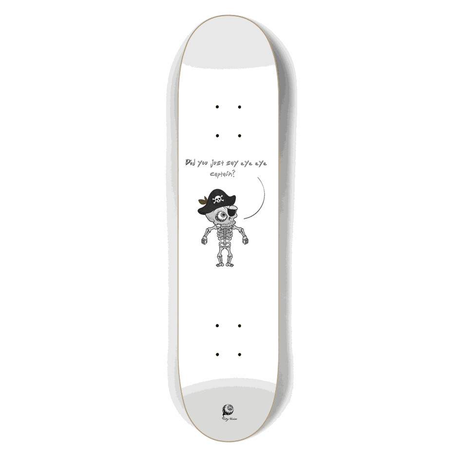 Eye Eye Captain White 7.50 City Vision Skateboards  City Vision Skateboards 7.50