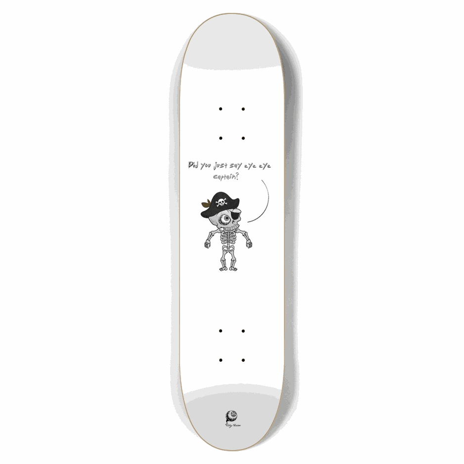 Eye Eye Captain White 7.62 City Vision Skateboards  City Vision Skateboards 7.62