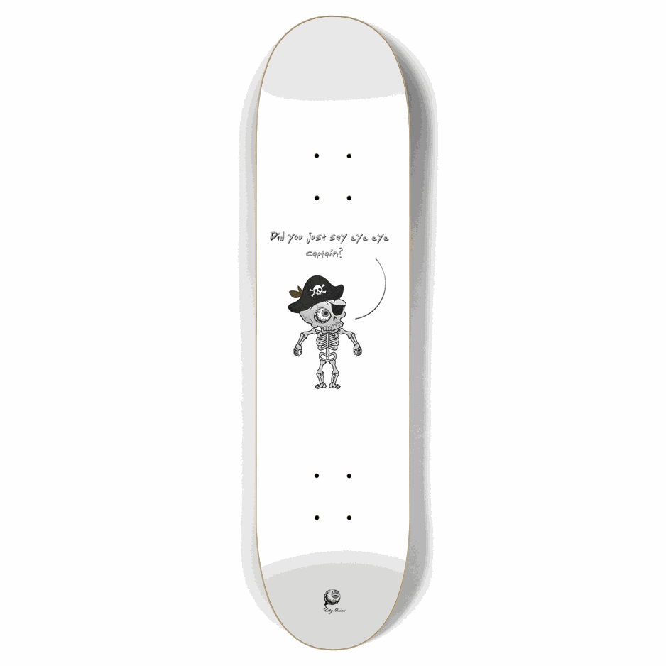 Eye Eye Captain White 7.87 City Vision Skateboards  City Vision Skateboards 7.87