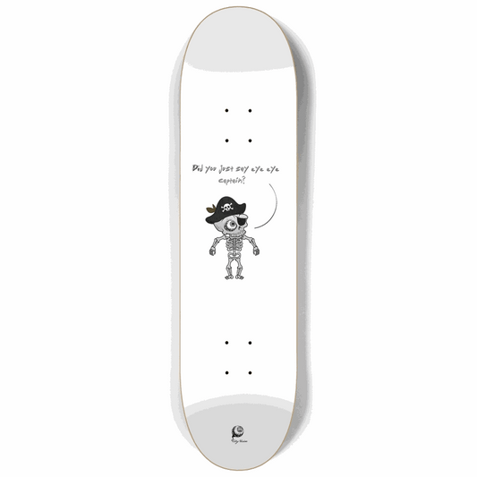 Eye Eye Captain White 8.25 City Vision Skateboards  City Vision Skateboards 8.25